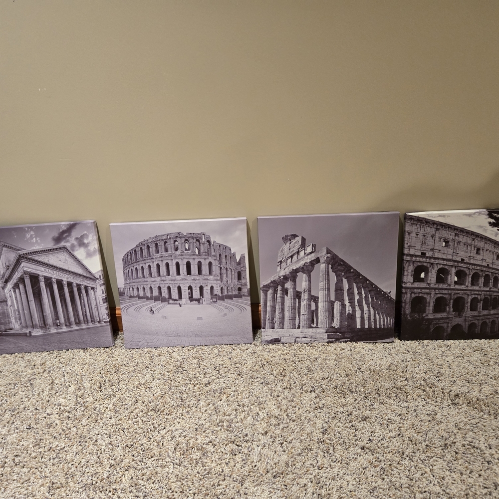 Black and White Canvas Wall Art Set